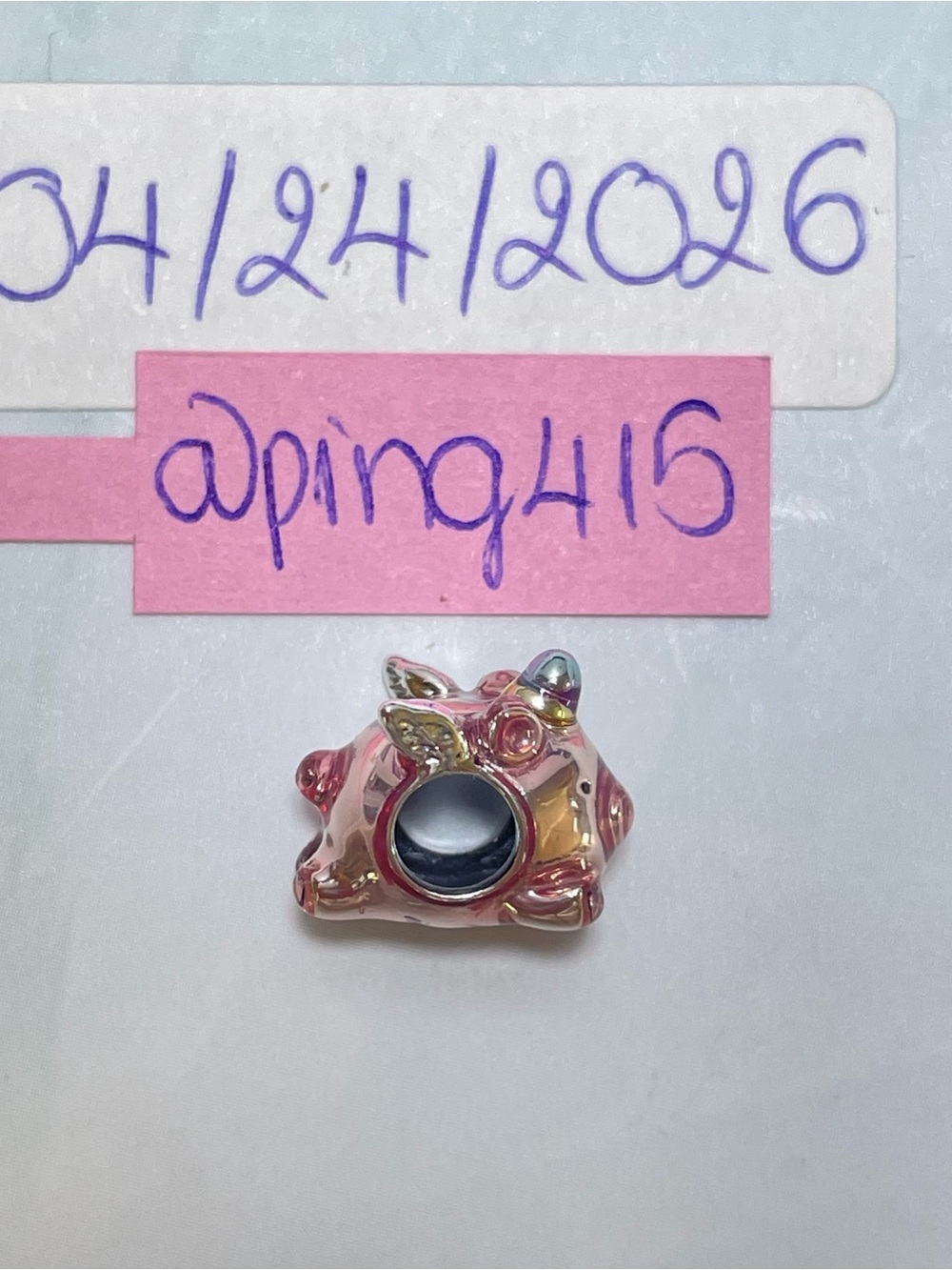 Pandora Flying Unicorn Pig Charm - Picture 10 of 12